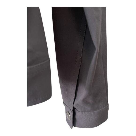 St. John Sport Button Front Jacket Stretch Long Sleeve Collared Gray Size Small - Picture 6 of 13